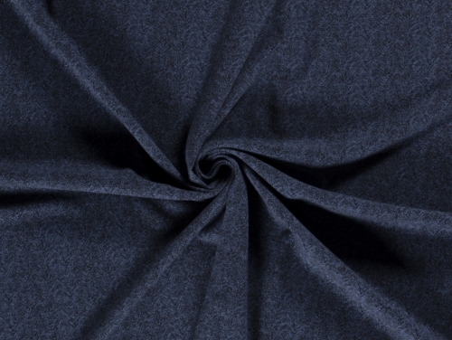 Brushed Textured Stretch Knit Fabric Blue