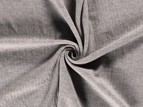 Heavy Wool Sweater Knit Stretch Fabric Silver Grey