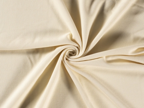 Heavy Wool Sweater Knit Stretch Fabric Cream