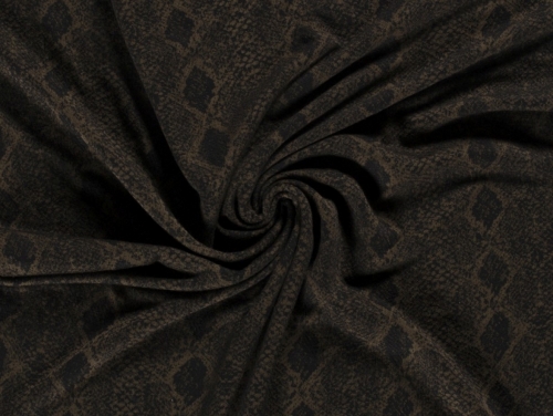Jacquard Textured Stretch Knit Fabric Olive