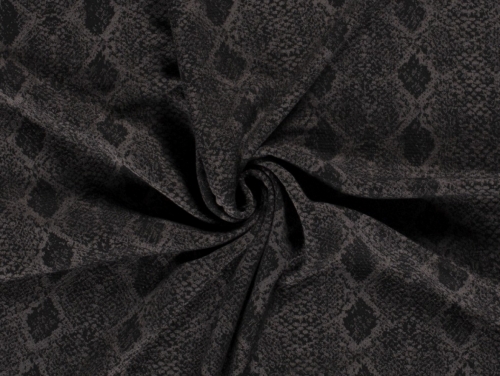 Jacquard Textured Stretch Knit Fabric Grey