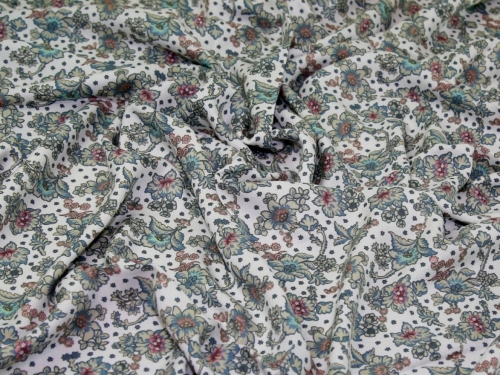 Deadstock Viscose Twill Fabric Multicoloured