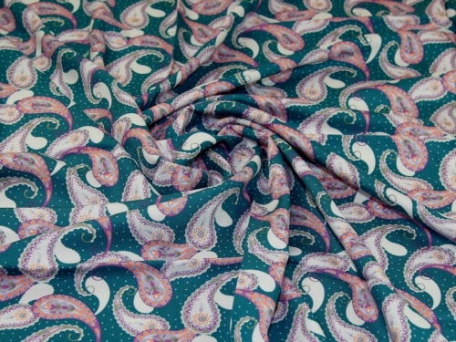 Deadstock Viscose Twill Fabric Teal