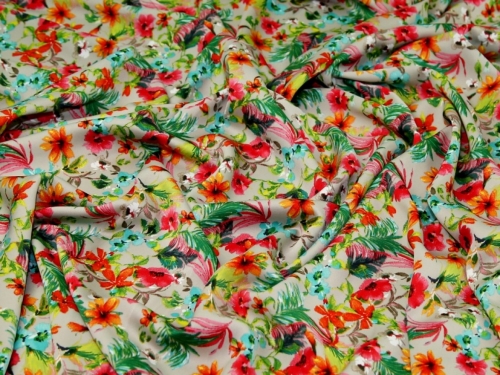 Deadstock Royal Micro Satin Fabric Stone
