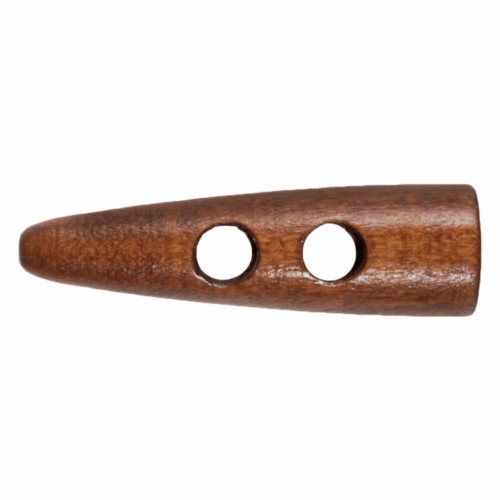 Hemline Wood Toggles Brown