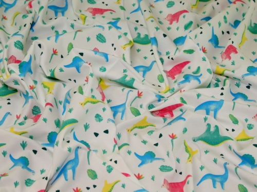 John Louden Cotton Jersey Stretch Knit Fabric Multicoloured