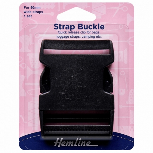 Hemline Bag Strap Buckle Black