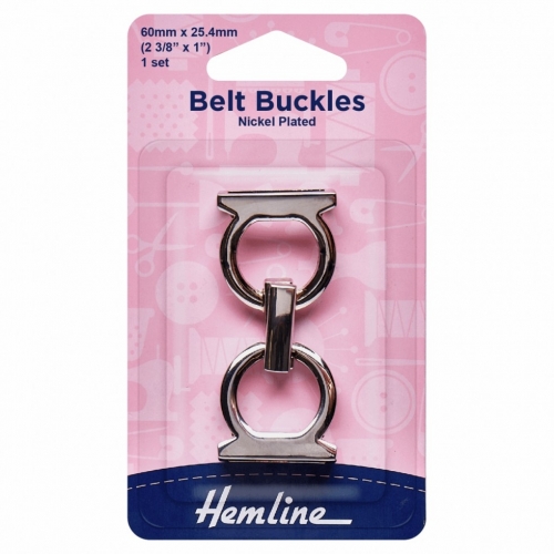 Hemline Belt Buckle Silver