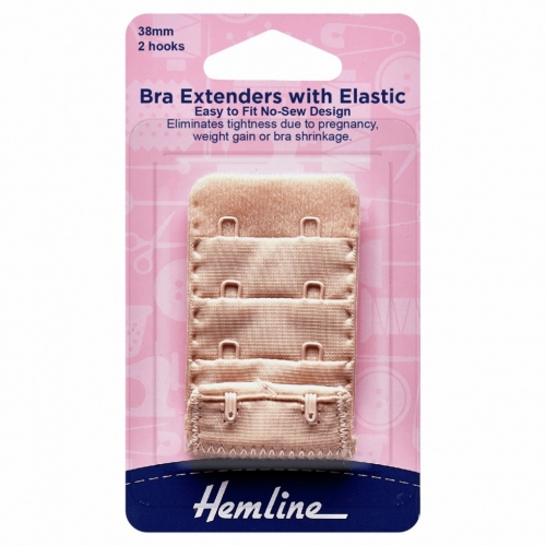 Hemline Bra Back Extenders Beige