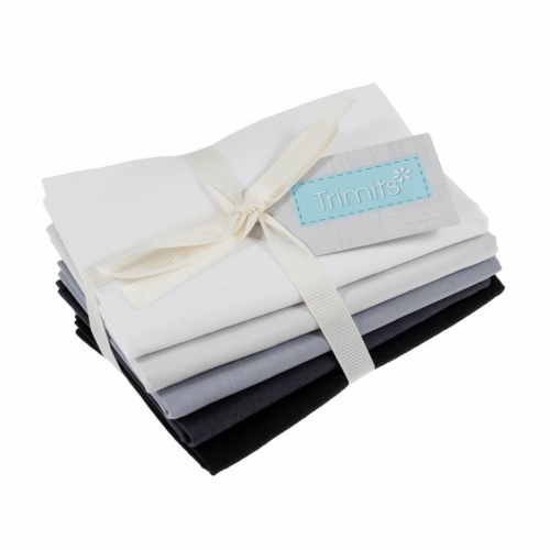 Trimits Fat Quarter Fabric Pack Monochrome