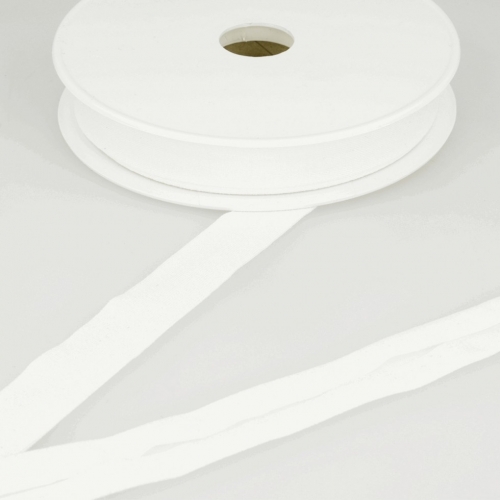 Stephanoise Viscose Jersey Bias Binding Tape White