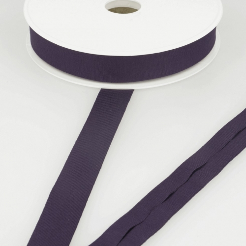 Stephanoise Viscose Jersey Bias Binding Tape Prune