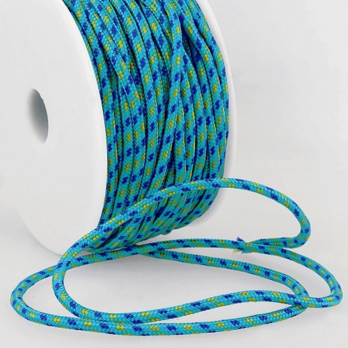 Stephanoise Round Braided Cord Turquoise