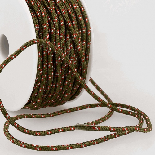 Stephanoise Round Braided Cord Khaki