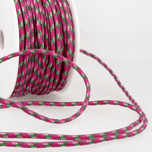Stephanoise Round Braided Cord Cerise