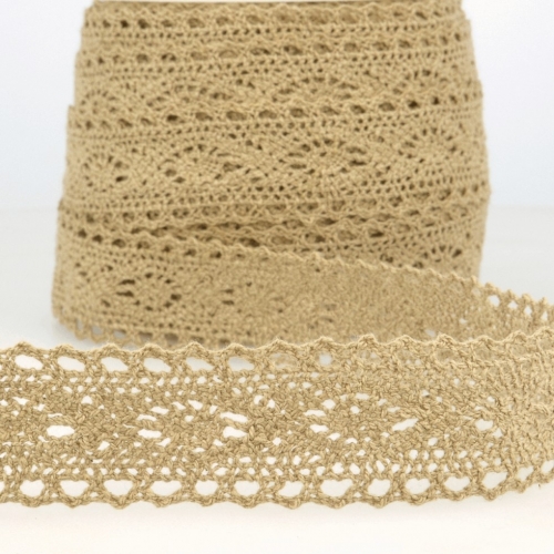 Stephanoise Cotton Lace Trim Gold