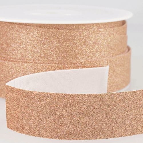 Stephanoise Iron On Sparkle Glitter Trim Rose Gold