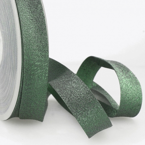 Stephanoise Metallic Lurex Bias Binding Green