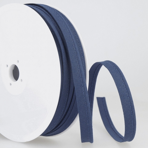 Stephanoise Flanged Piping Cord Navy Blue