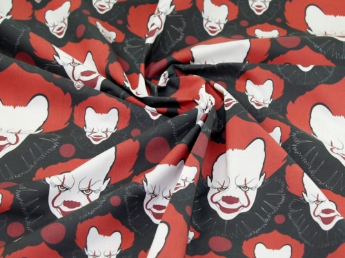 100% Craft Cotton Fabric Red & Grey