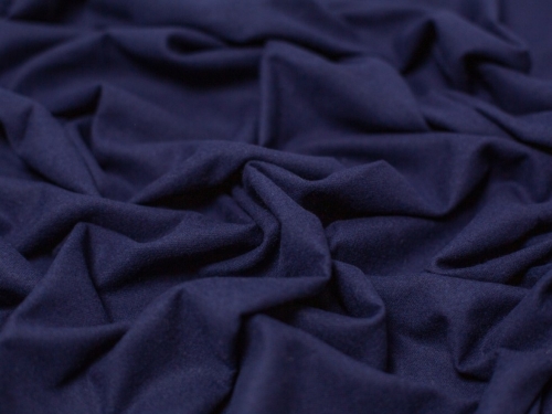 Minerva Core Range Light Cotton Flannel Fabric Navy Blue