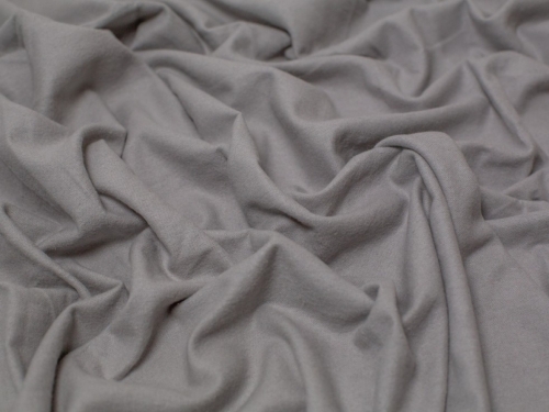 Minerva Core Range Light Cotton Flannel Fabric Silver Grey