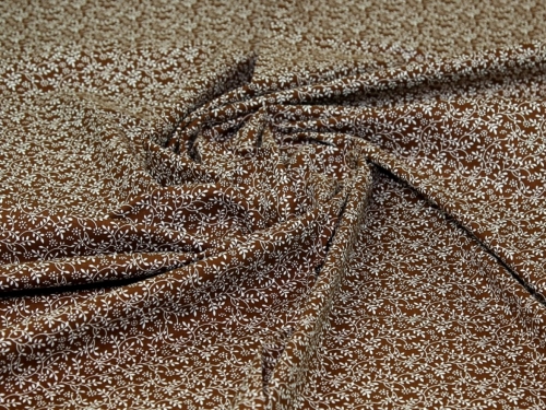 John Louden 100% Cotton Fabric Brown