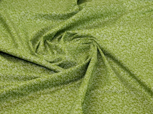 John Louden 100% Cotton Fabric Chartreuse