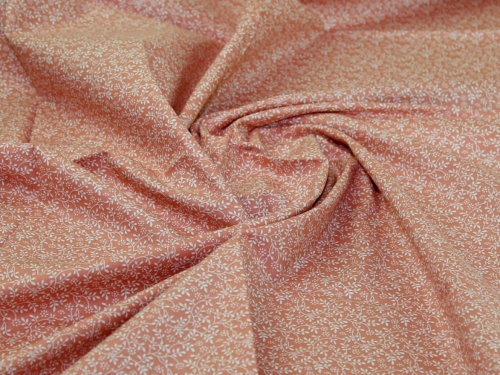 John Louden 100% Cotton Fabric Rose