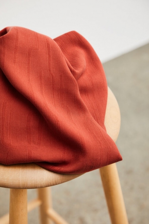 Meet MILK Lane Jacquard Tencel Lyocell Crepe Fabric Cider