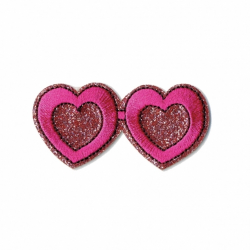 Stephanoise Glasses Iron On Patch Motif