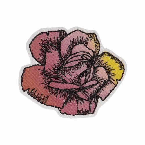 Stephanoise Flower Iron On Patch Motif