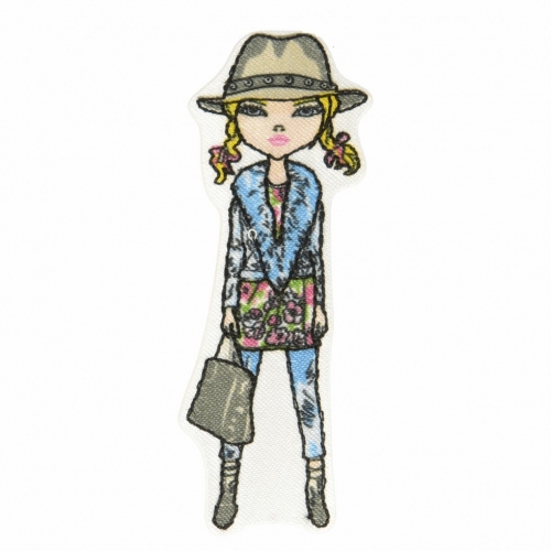 Stephanoise Fashion Lady Iron On Patch Motif