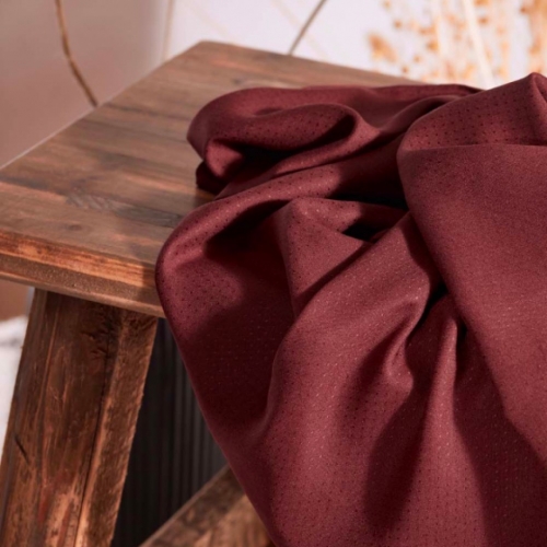 Atelier Brunette Viscose Dobby Fabric Rust
