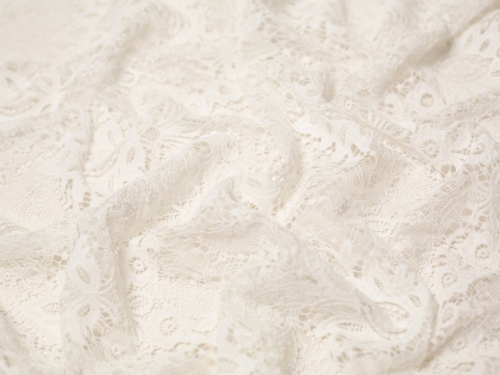 Bridget Fine Guipure Lace Fabric Ivory