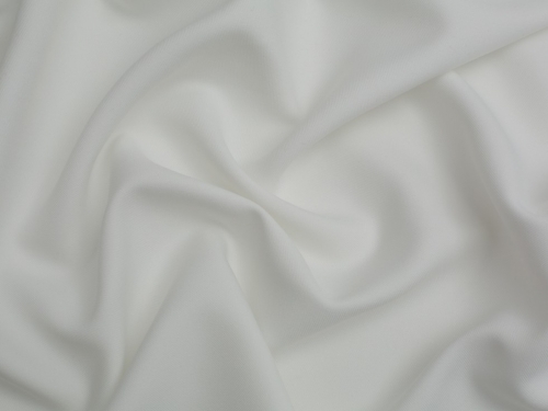 Minerva Core Range Recycled Polyester Twill Suiting Fabric White