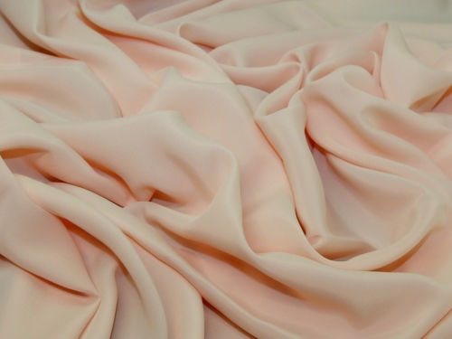 Deadstock Silk Acetate Crepe Fabric Light Pink