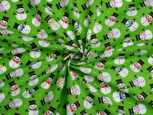 Printed Polycotton Fabric Green