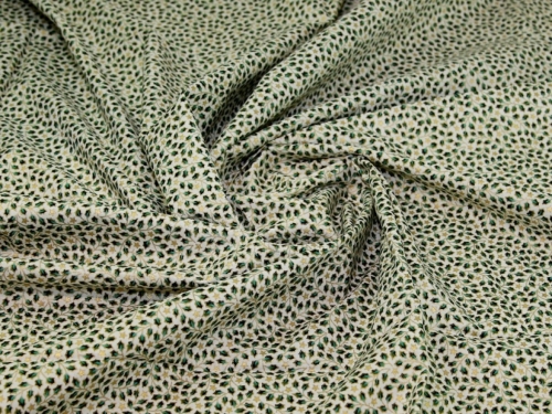 Deadstock Metallic 100% Cotton Fabric Cream