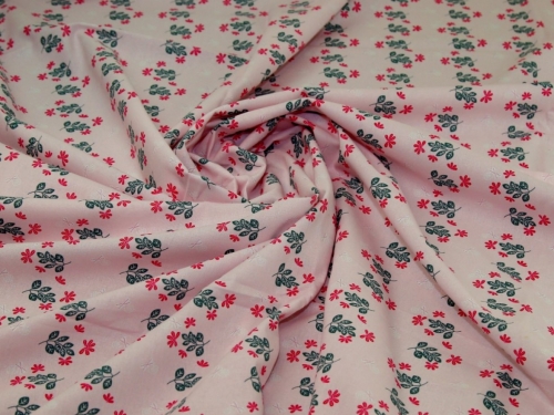 Deadstock 100% Cotton Fabric Pink