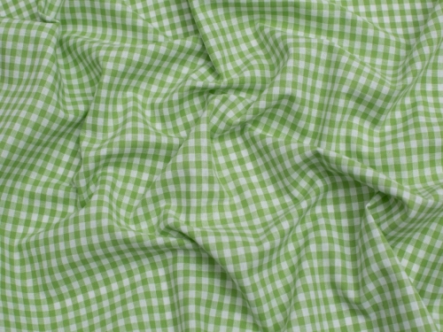 Minerva Core Range 1/4 inch Check Vintage Gingham Fabric Lime
