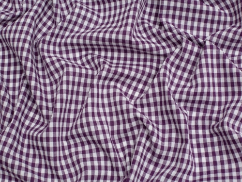 Minerva Core Range 1/4 inch Check Vintage Gingham Fabric Purple