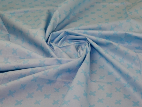 Deadstock 100% Cotton Fabric Sky