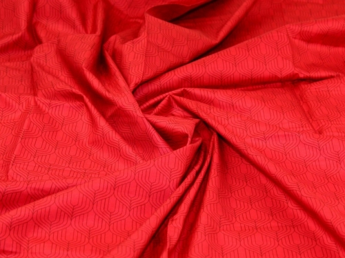 Deadstock 100% Cotton Fabric Red