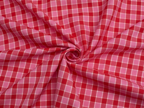 Minerva Core Range Polyester Viscose Suiting Fabric Pink & Red