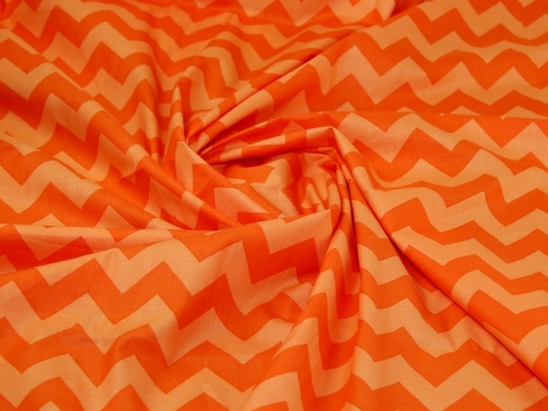 Deadstock 100% Cotton Fabric Orange
