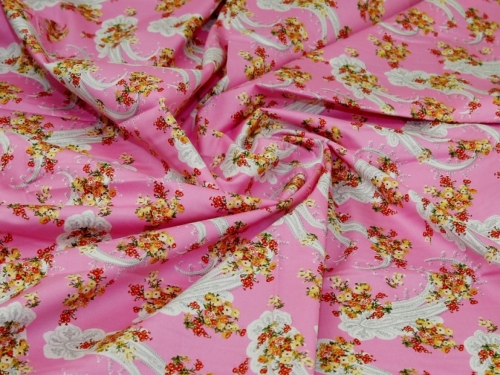 Deadstock 100% Cotton Poplin Fabric Pink