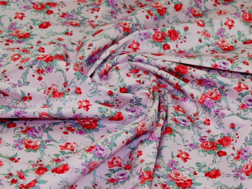 Deadstock 100% Cotton Poplin Fabric Pink