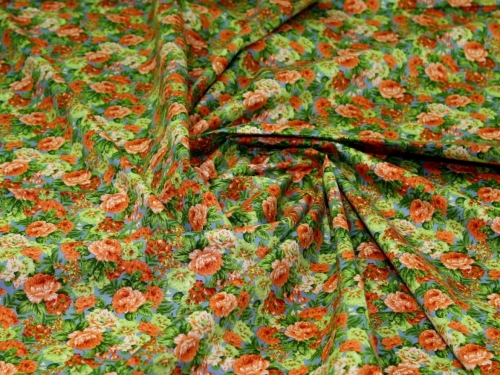 Deadstock 100% Cotton Poplin Fabric Green