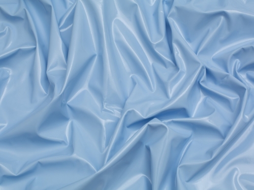 Minerva Core Range Glossy PVC Vinyl Fabric Baby Blue
